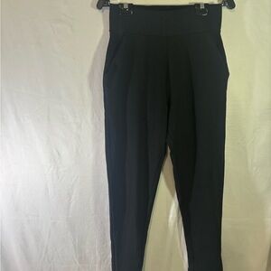 Meshki Black High-Waisted Joggers